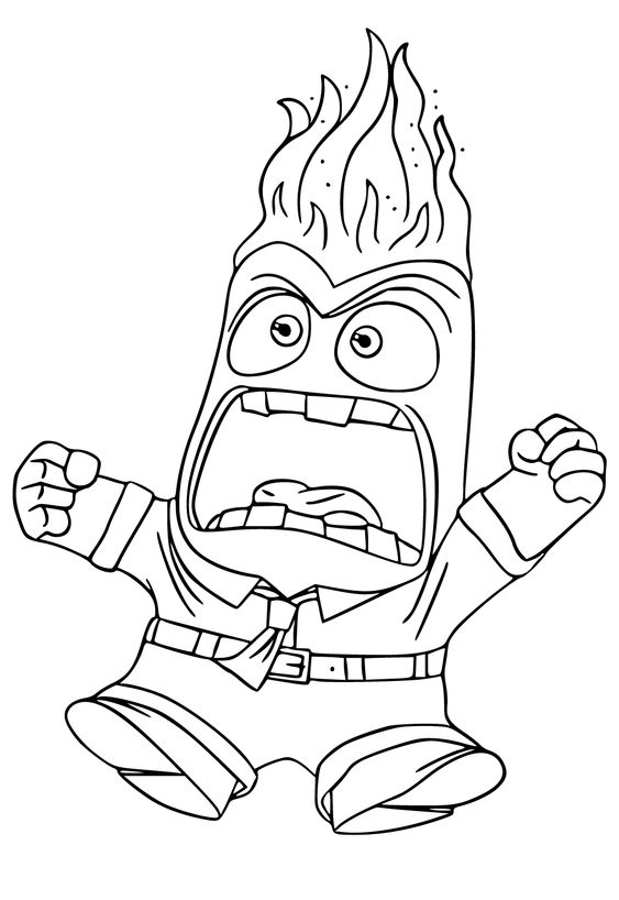 Desenho do divertidamente para colorir e imprimir
