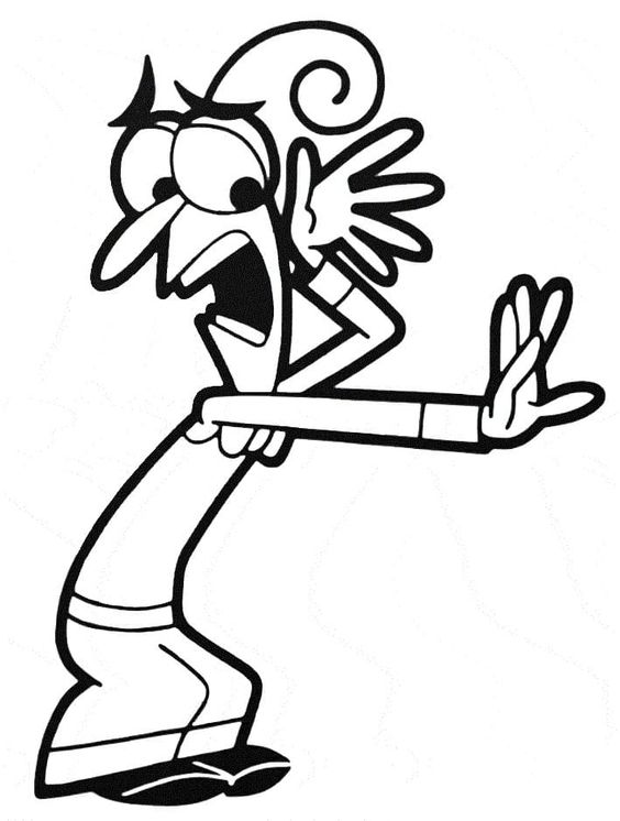 Desenho do medo de divertida mente  para colorir e imprimir