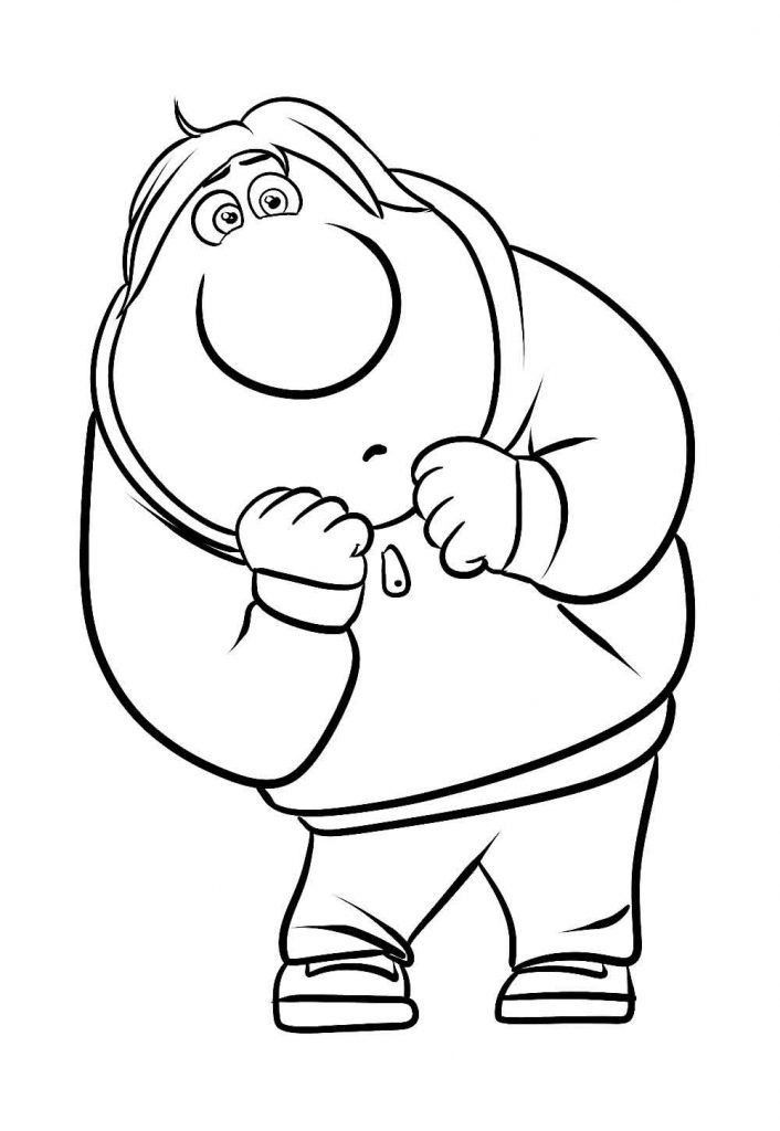Desenho do vergonha de divertidamente  para colorir e imprimir