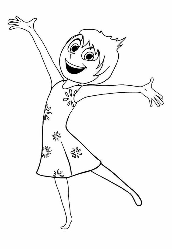 Desenho do divertidamente para colorir e imprimir