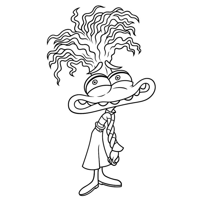 Desenho do divertidamente para colorir e imprimir
