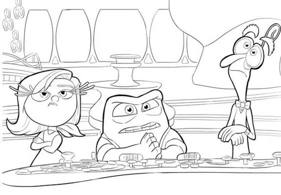 Desenho do divertidamente para colorir e imprimir