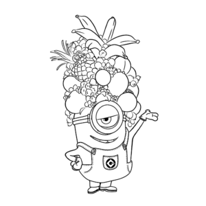 Desenho do gru meu malvado favorito e minions para imprimir e colorir