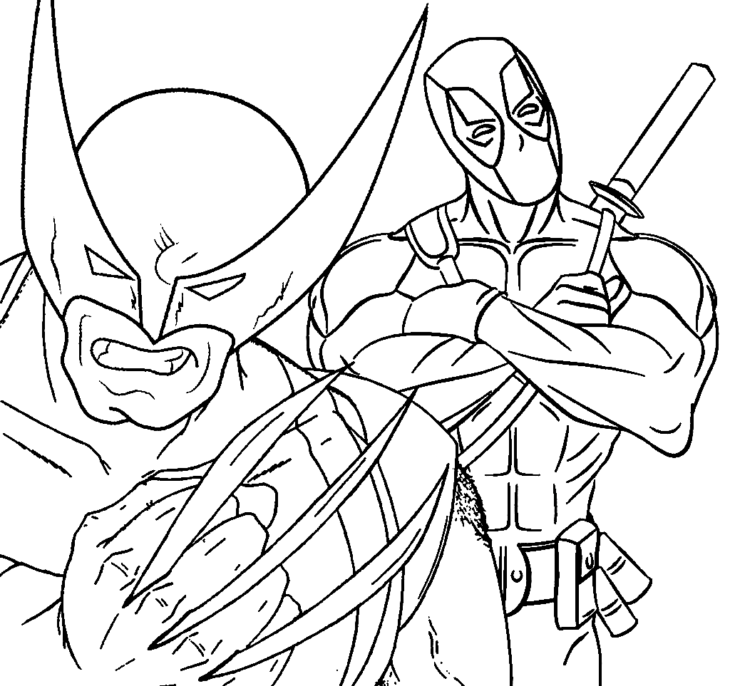Desenho do wolverine para colorir e imprimir