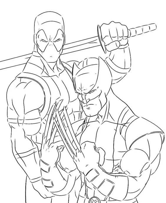 Desenho do wolverine para colorir e imprimir