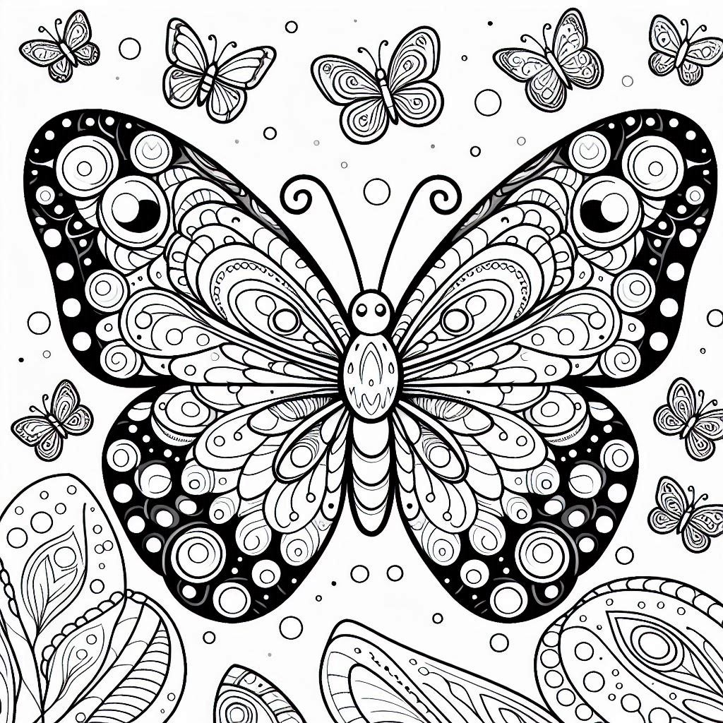 Colorir borboleta