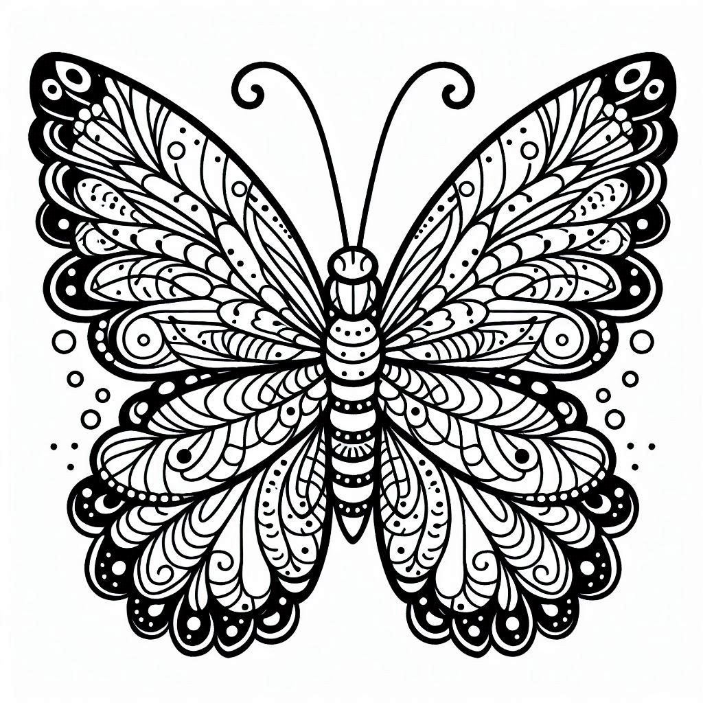 Colorir borboleta