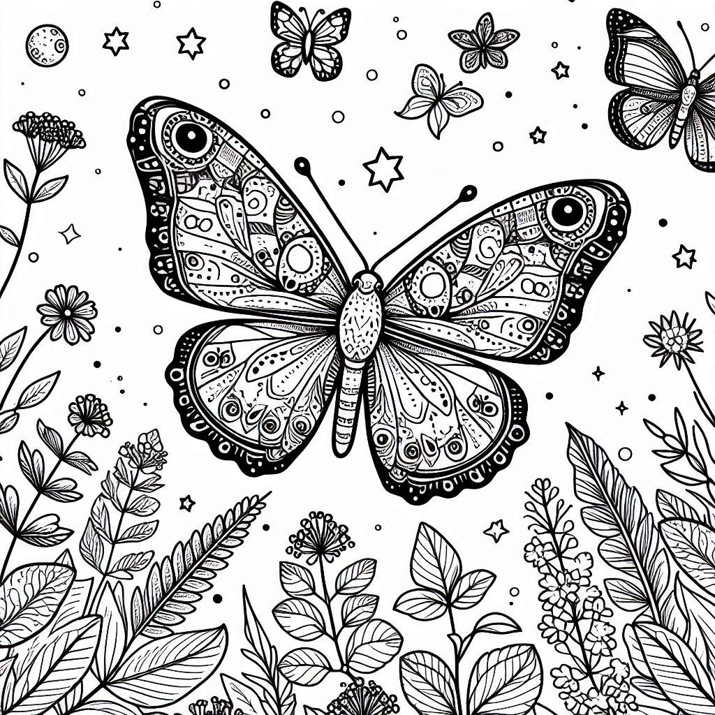 Colorir borboleta