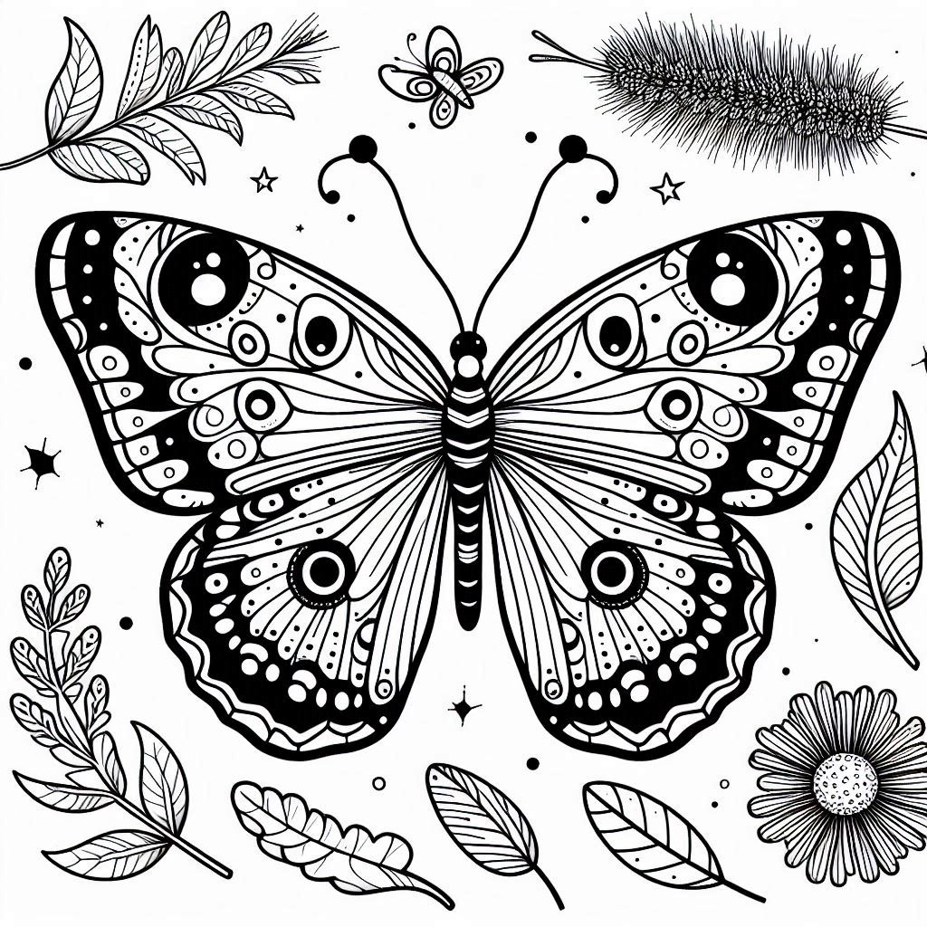 Colorir borboleta