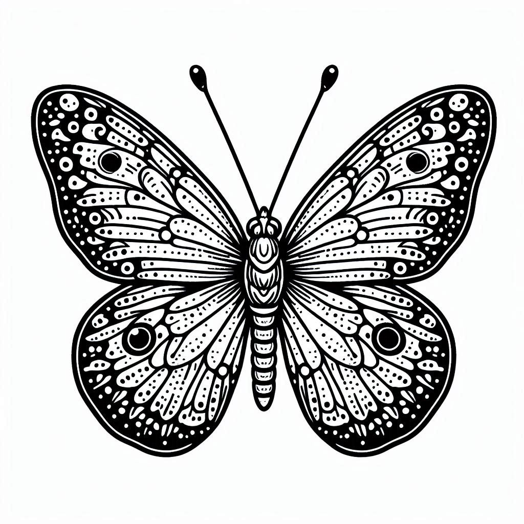 Colorir borboleta