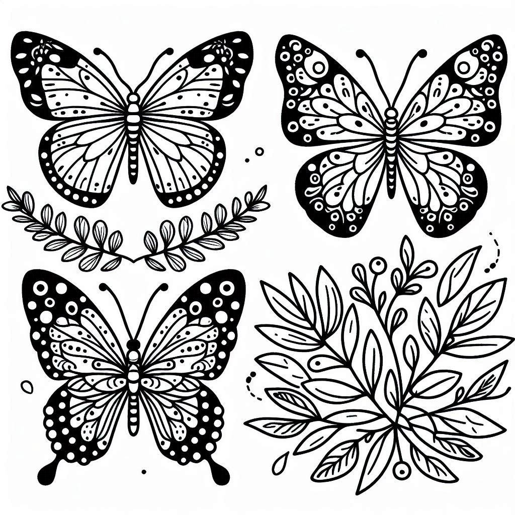 Colorir borboleta