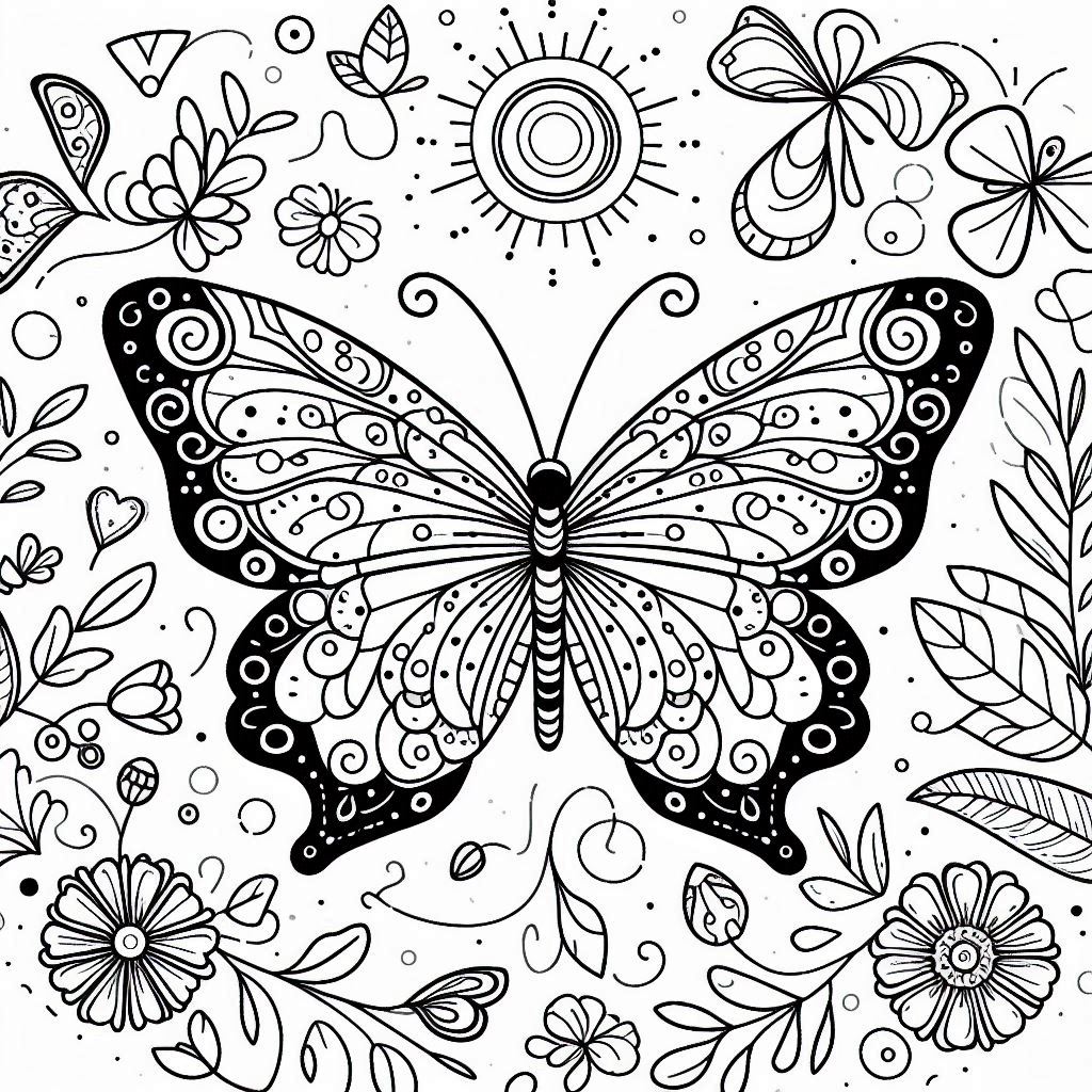 Colorir borboleta