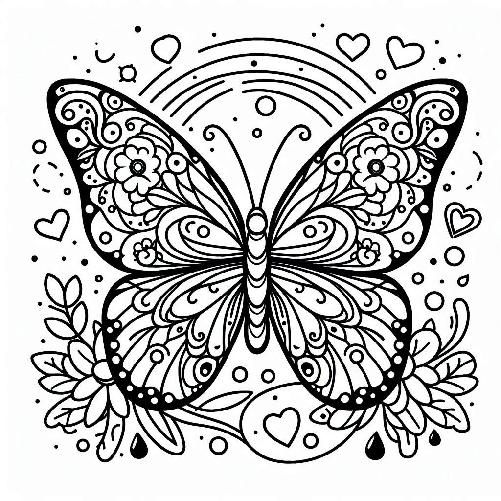 Colorir borboleta