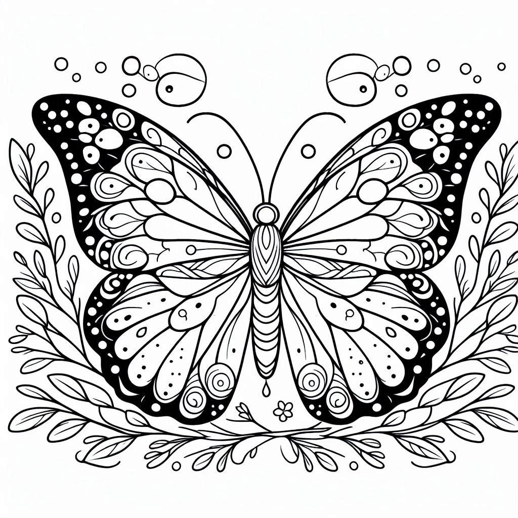 Colorir borboleta