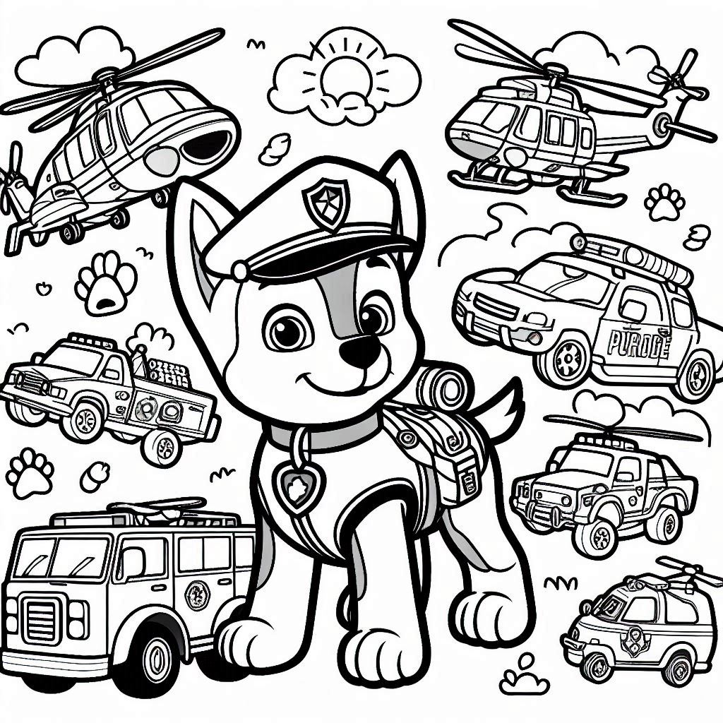 Colorir patrulha canina