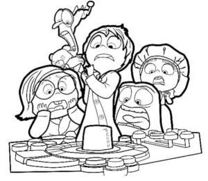 Desenho da alegria de divertidamente para colorir e imprimir