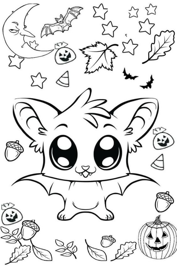 Desenho do halloween para colorir