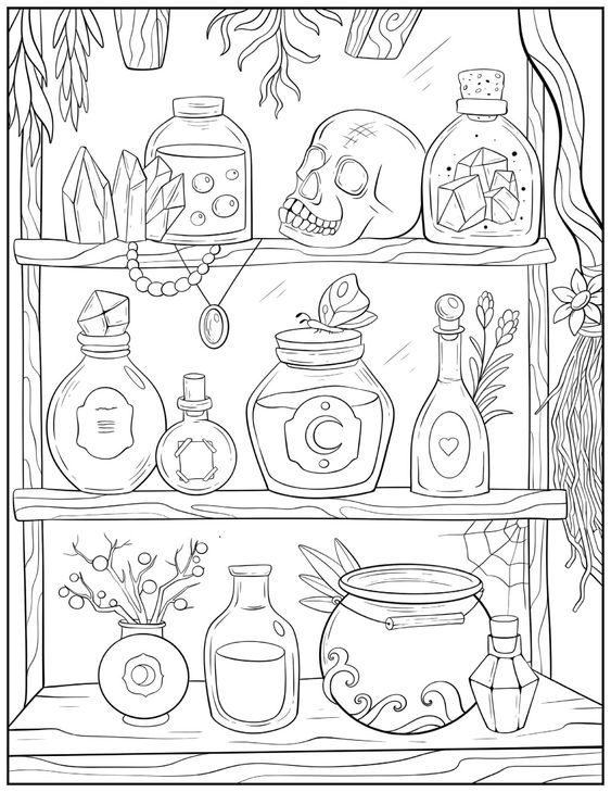 Desenho do halloween para colorir