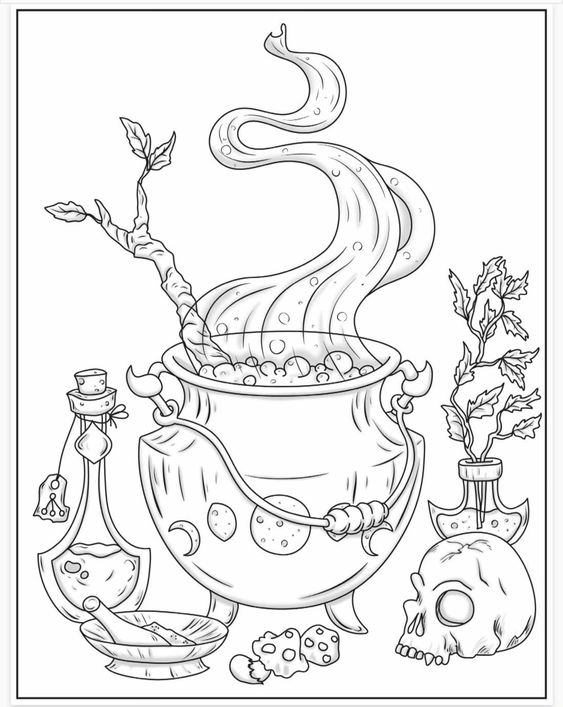 Desenho do halloween para colorir