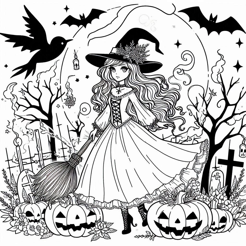 desenho para colorir de halloween