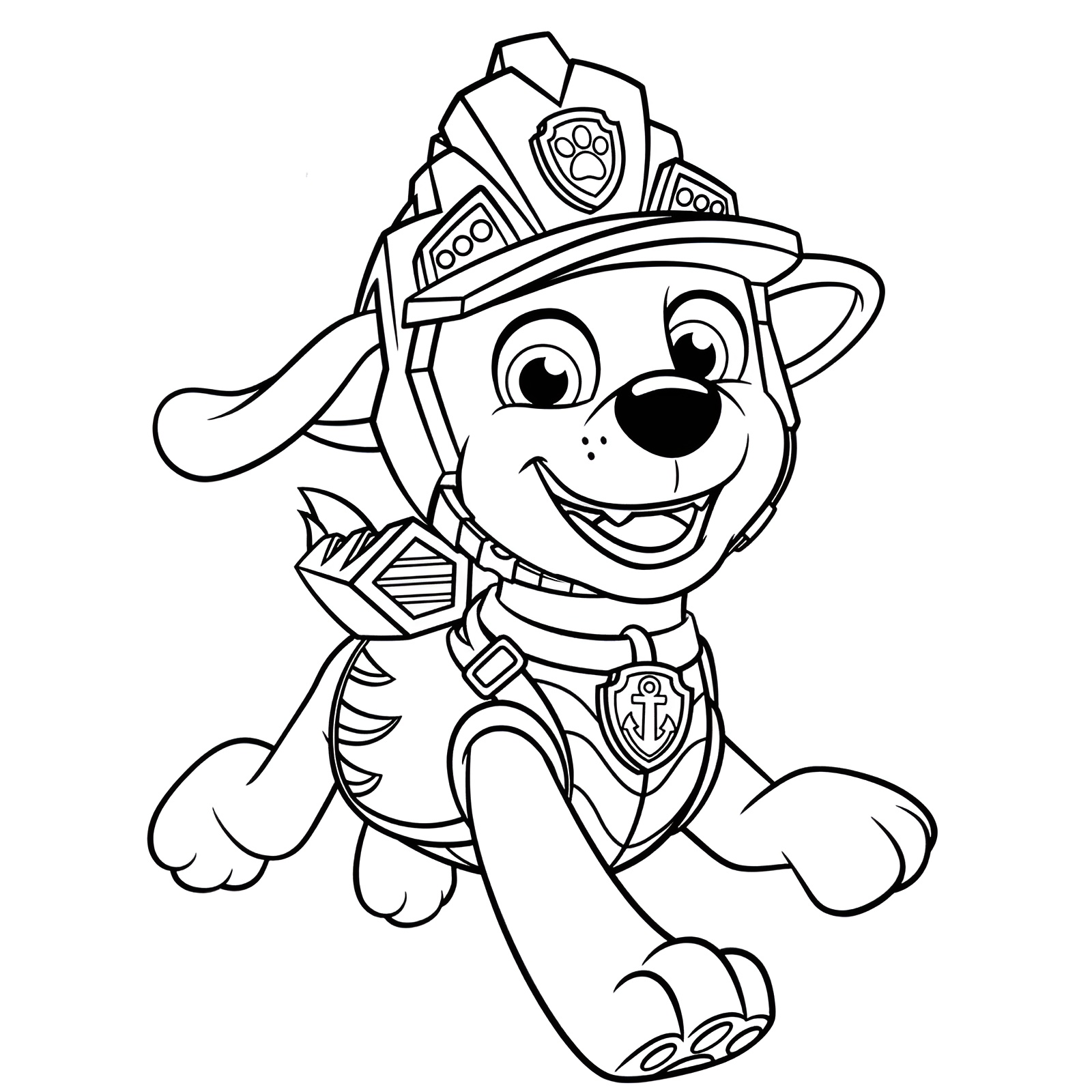 Desenho de zuma da patrulha canina para colorir