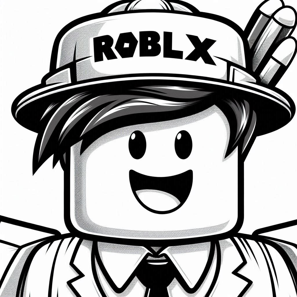 Desenho para colorir Roblox
