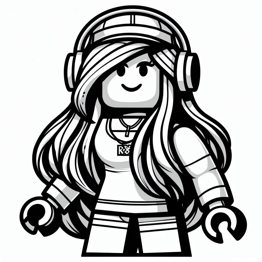 Desenho para colorir Roblox