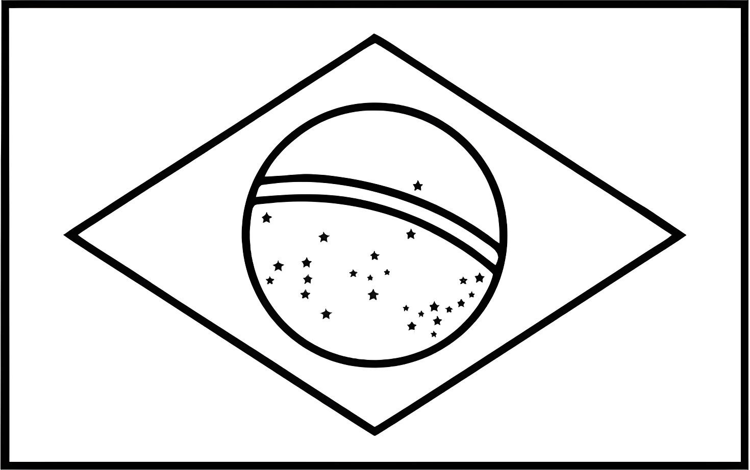 Desenho para colorir Mapa Do Brasil