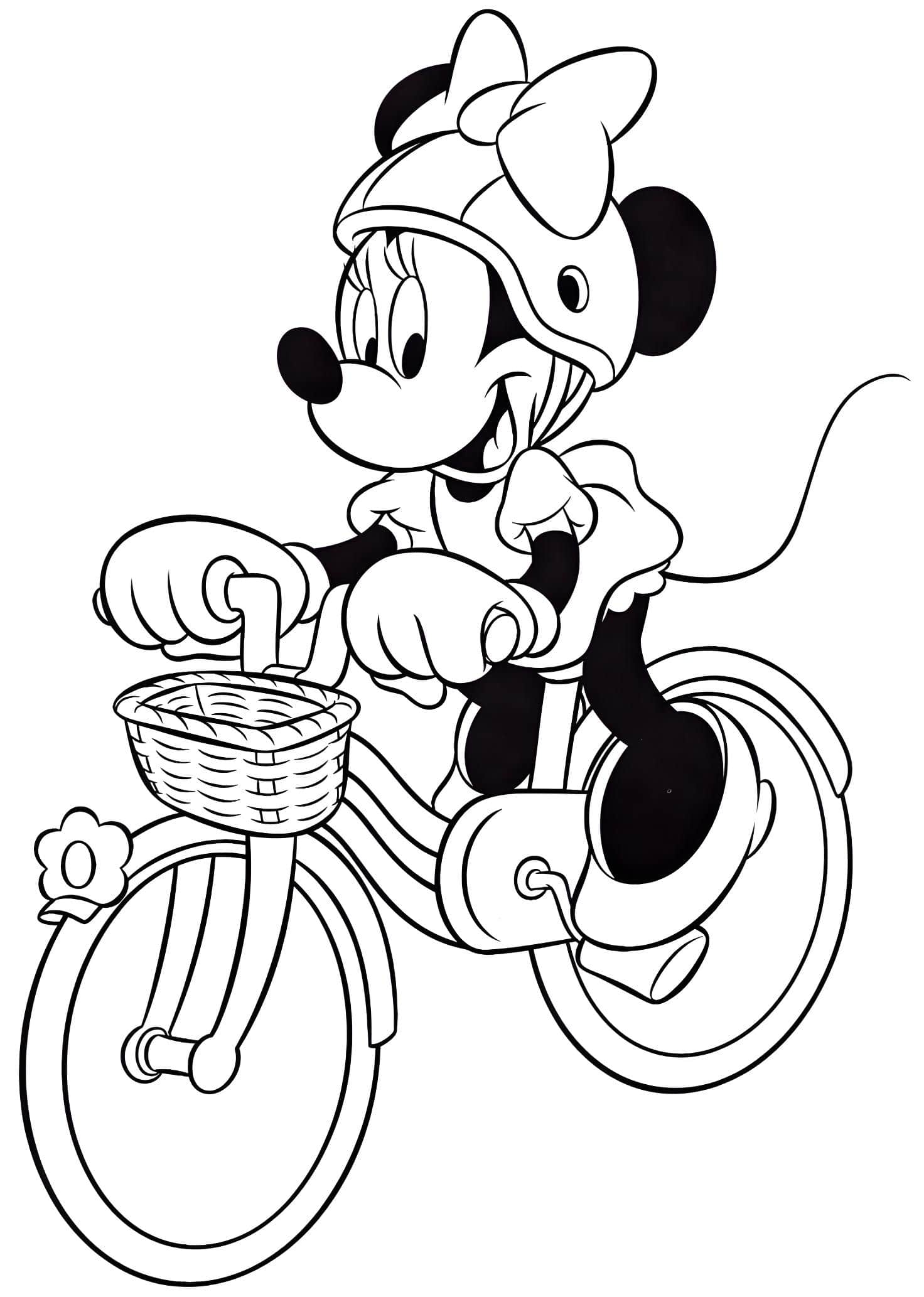 Desenho para colorir Minnie