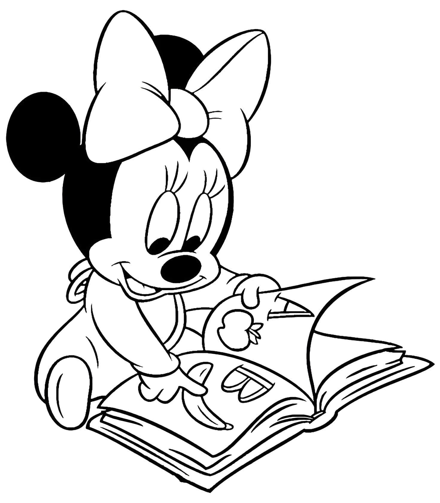 Desenho para colorir Minnie