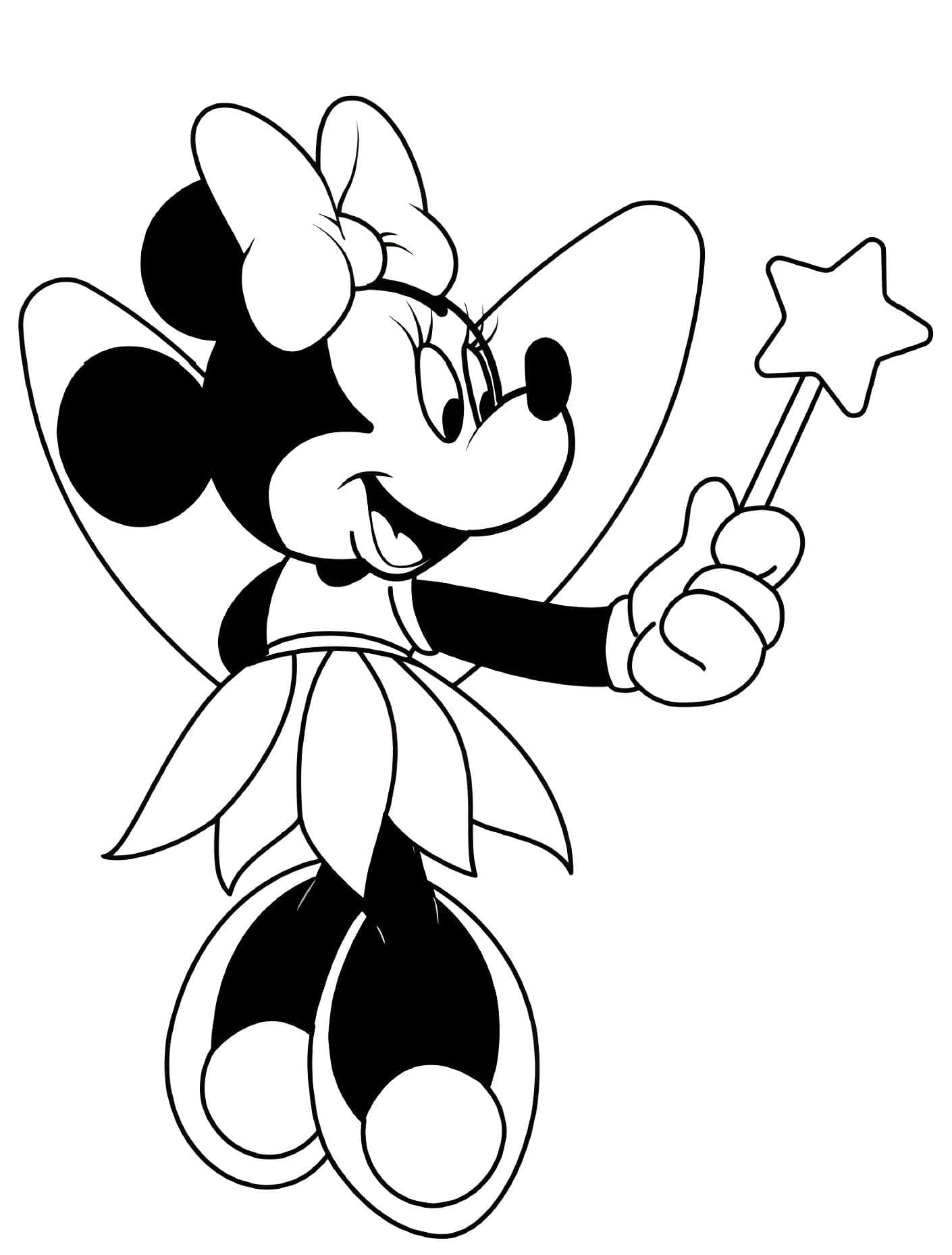 Desenho para colorir Minnie