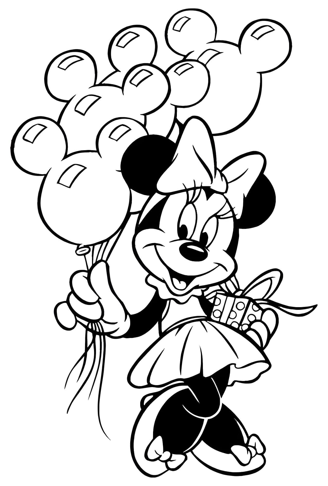 Desenho para colorir Minnie