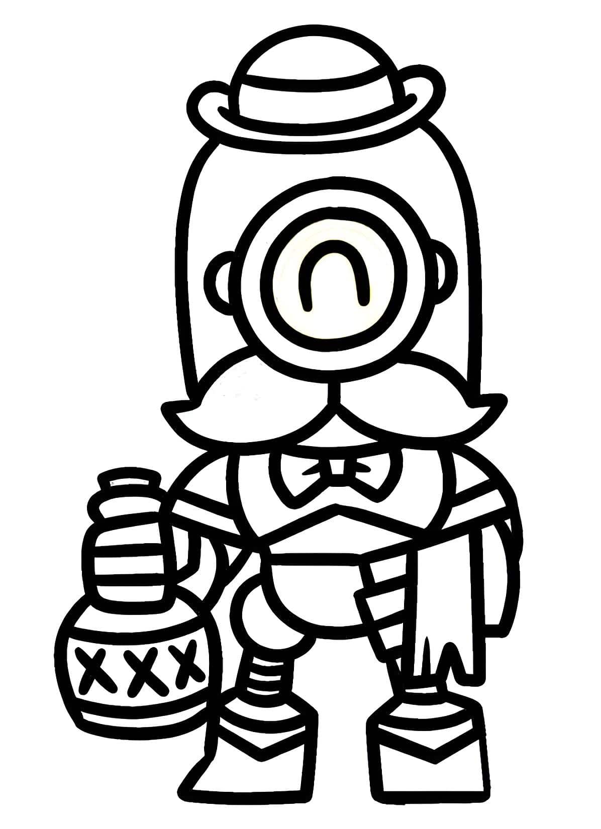 Desenho De Barley De Brawl Stars Para Colorir
