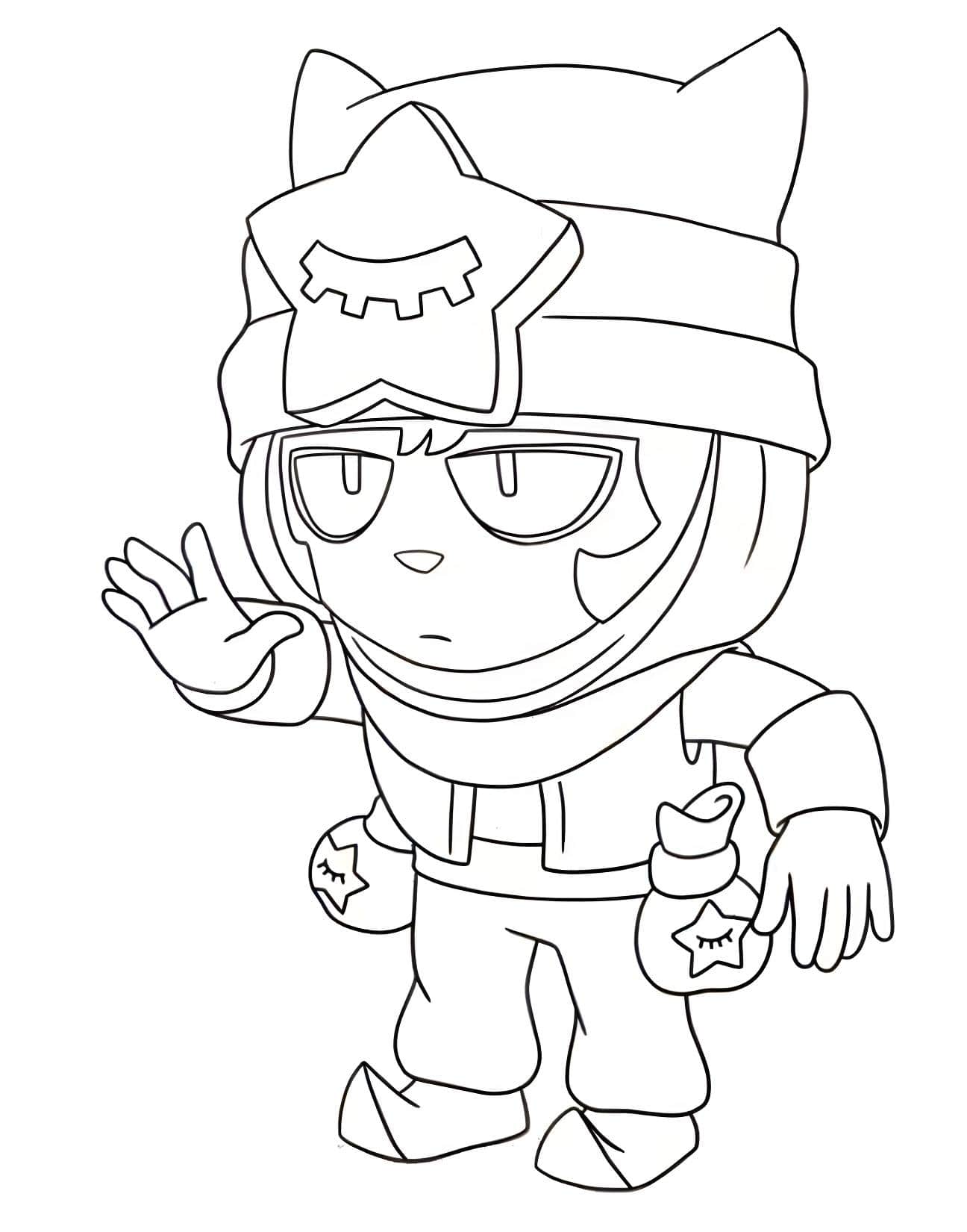 Desenho De Sandy De Brawl Stars Para Colorir