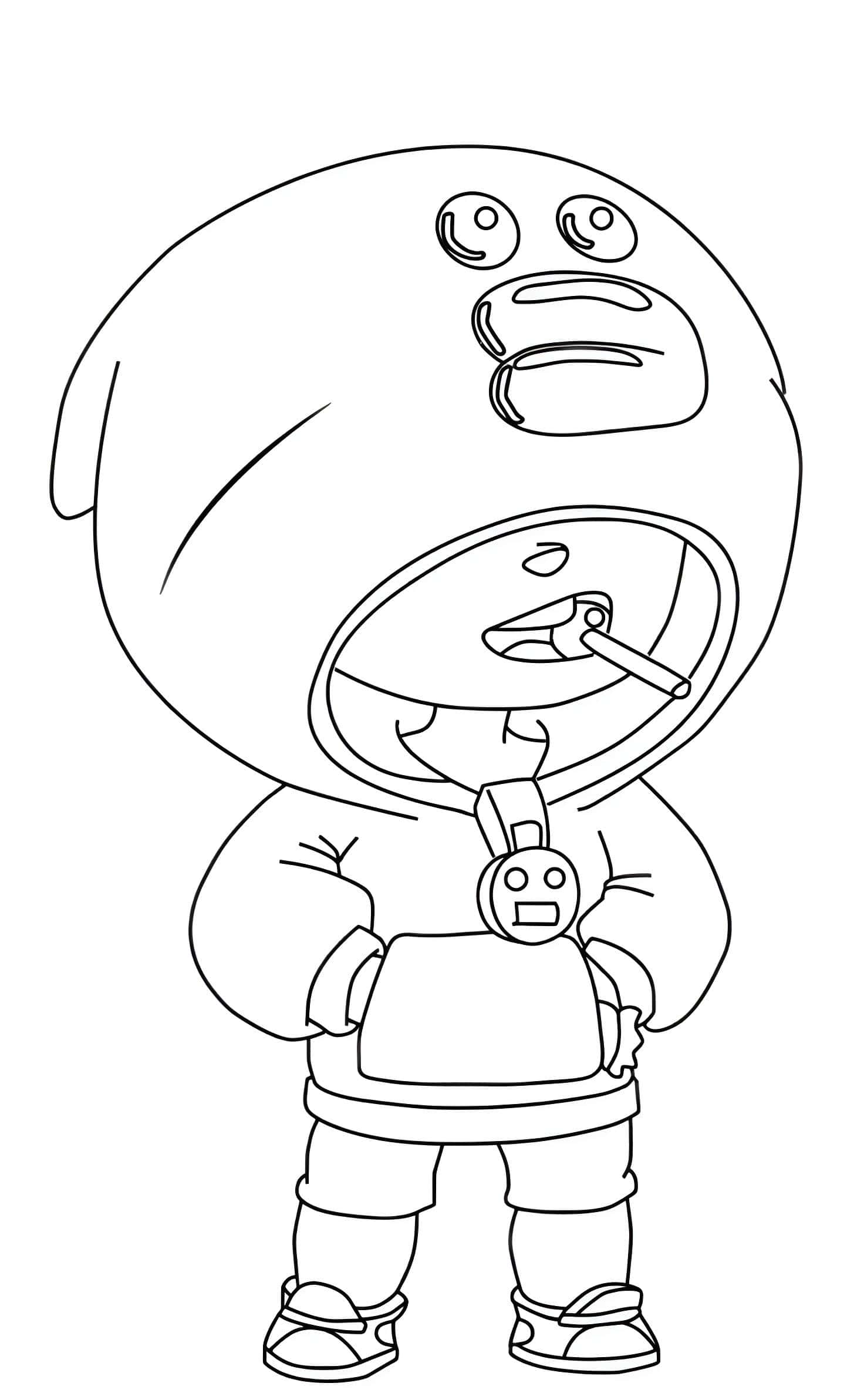 Desenho De Leao Sally De Brawl Stars Para Colorir