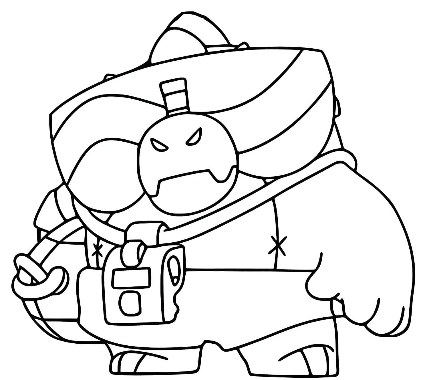 Desenho Do Buzz De Brawl Stars Para Colorir