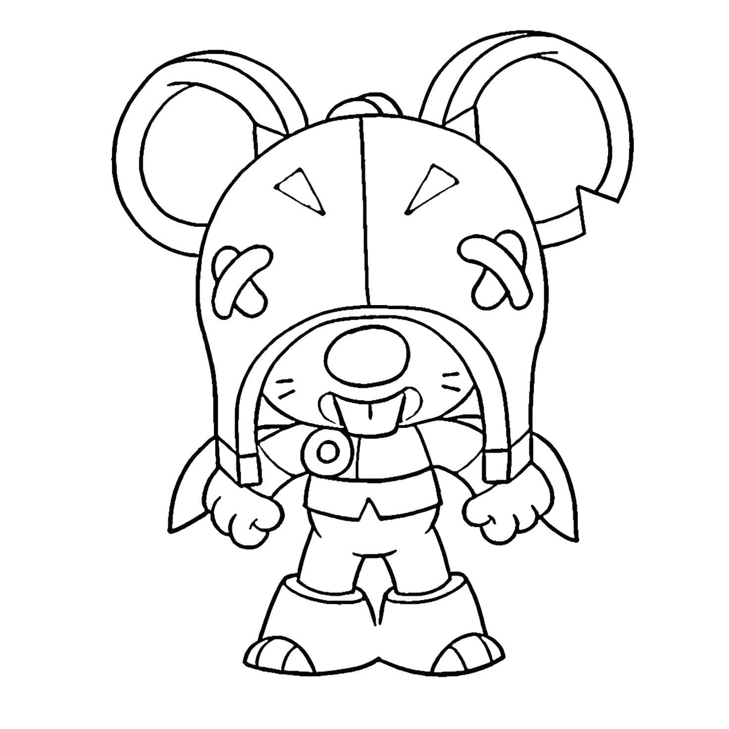 Desenho Do Mortis De Brawl Stars Para Colorir