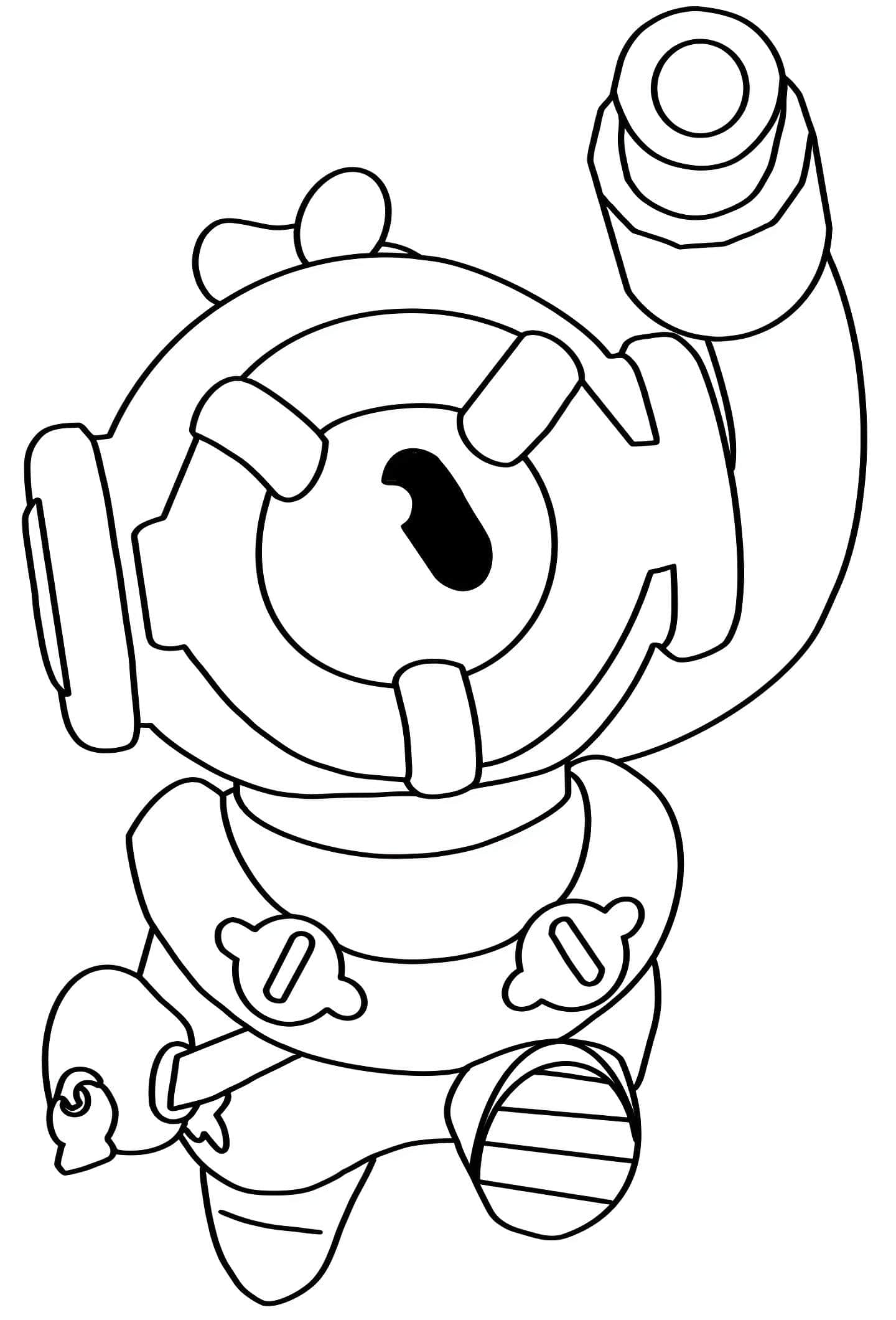 Desenho Do Otis De Brawl Stars Para Colorir