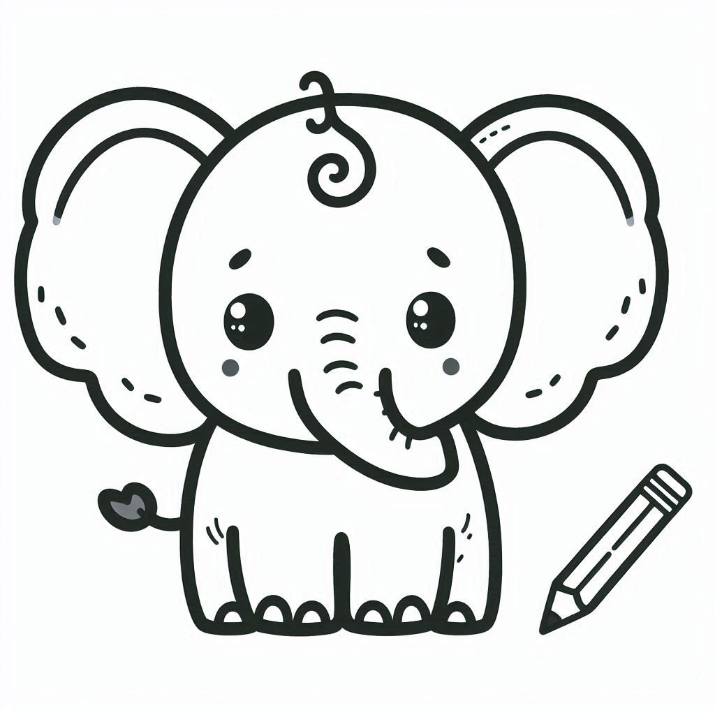 Desenho Elefante Colorir 10