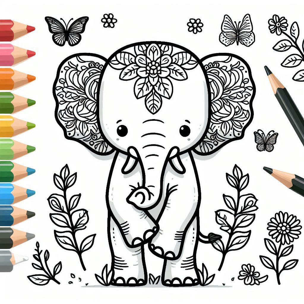 Desenho Elefante Colorir 13