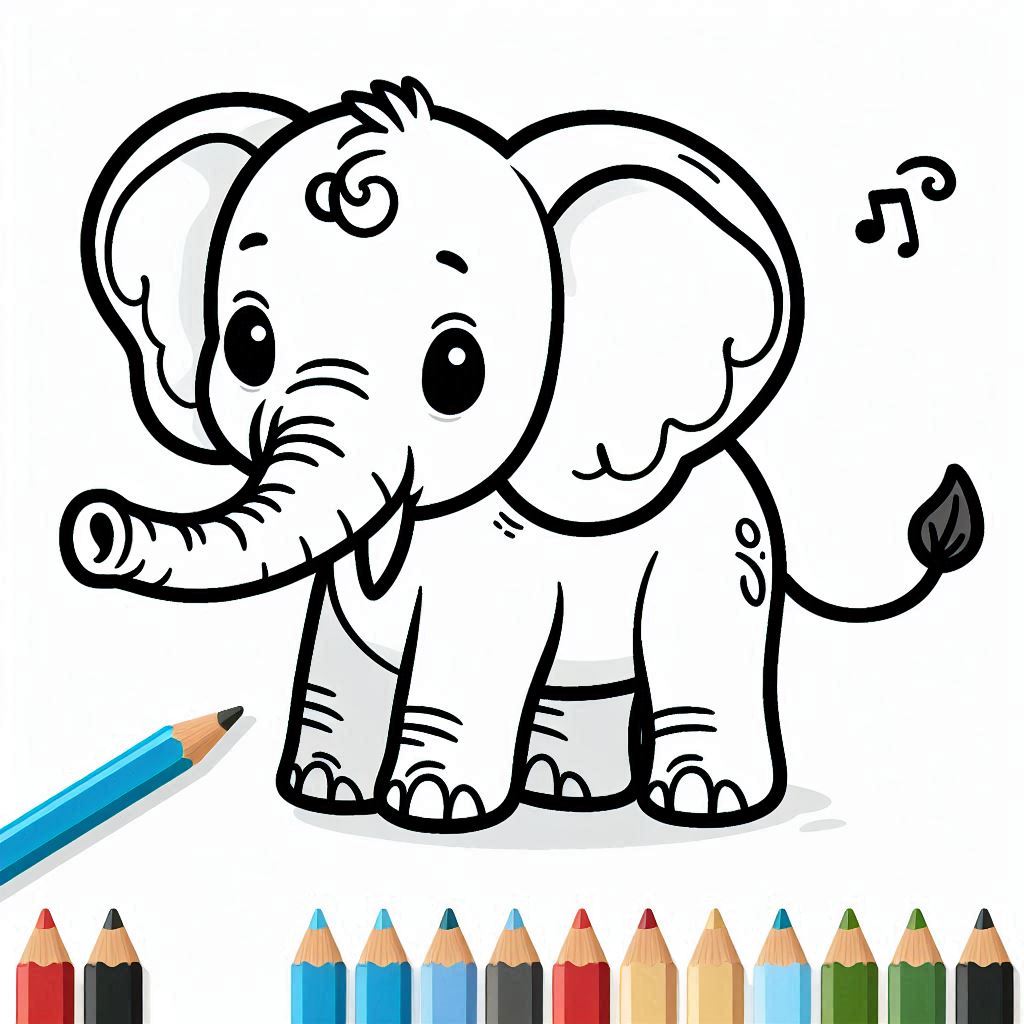 Desenho Elefante Colorir 4