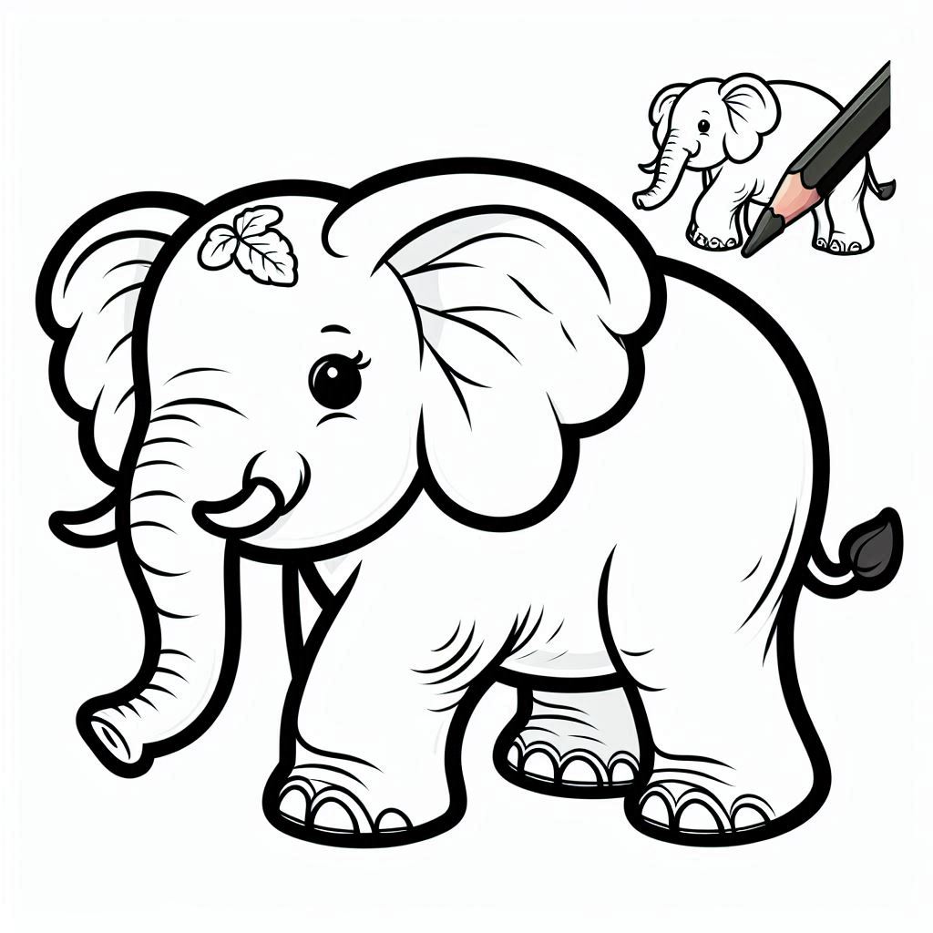 Desenho Elefante Colorir 9