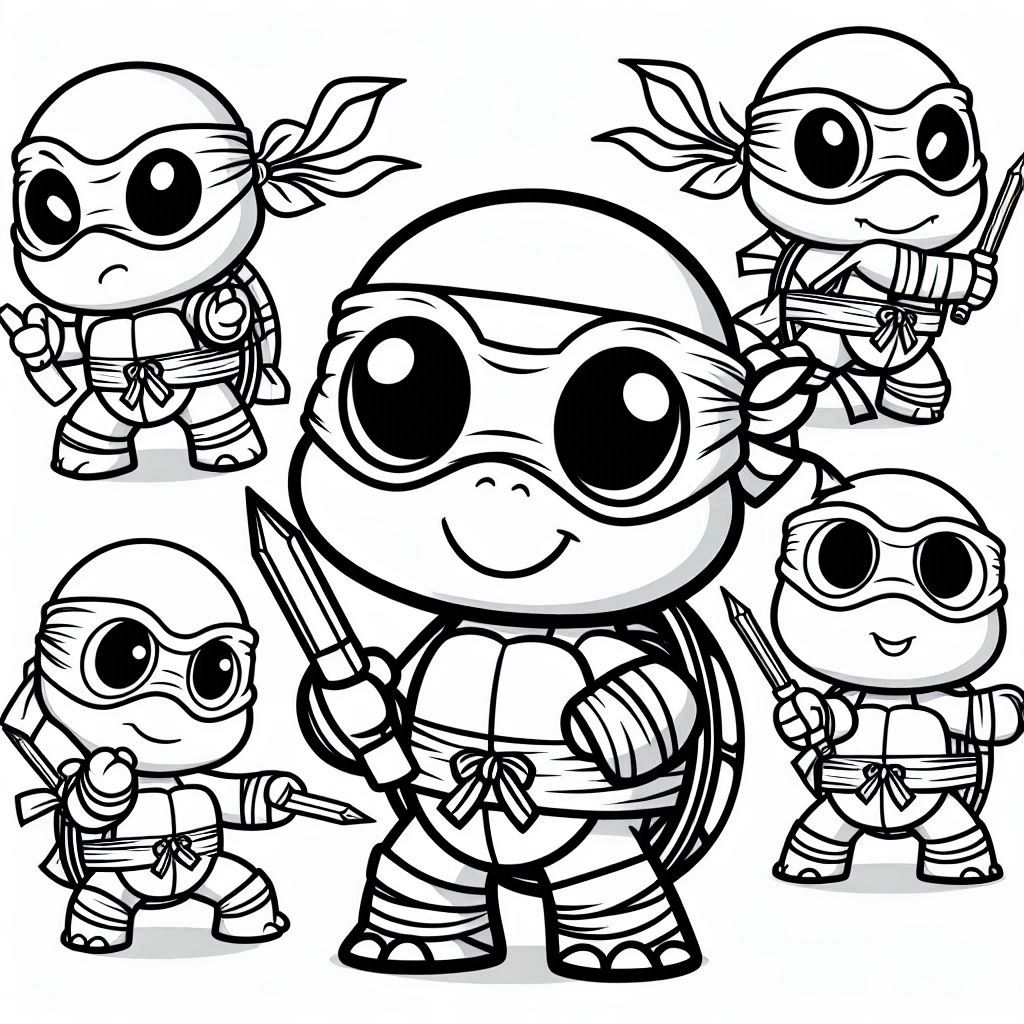 Desenho Tartarugas Ninjas Imprimir 10