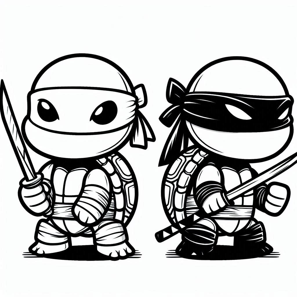 Desenho Tartarugas Ninjas Imprimir 11