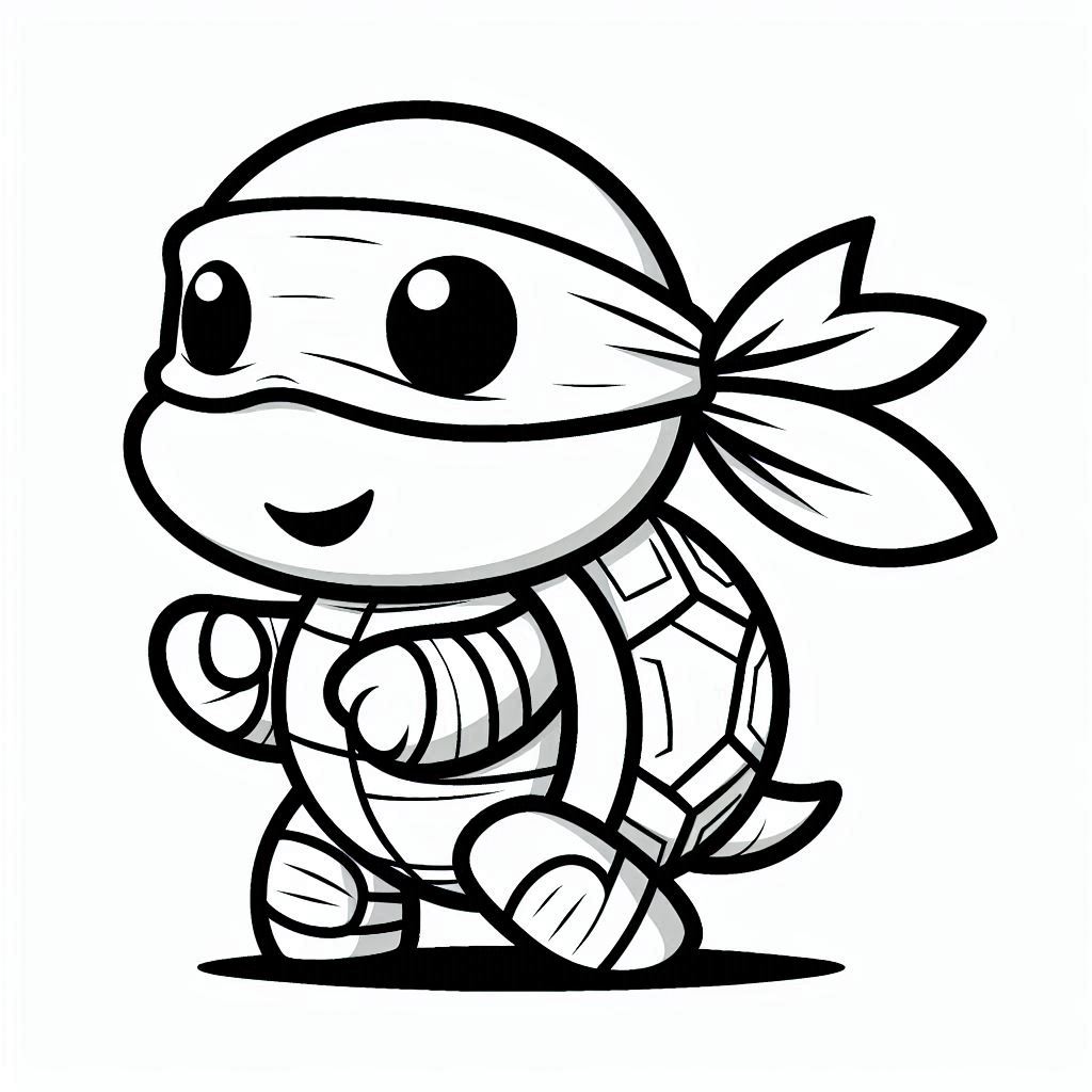 Desenho Tartarugas Ninjas Imprimir 12