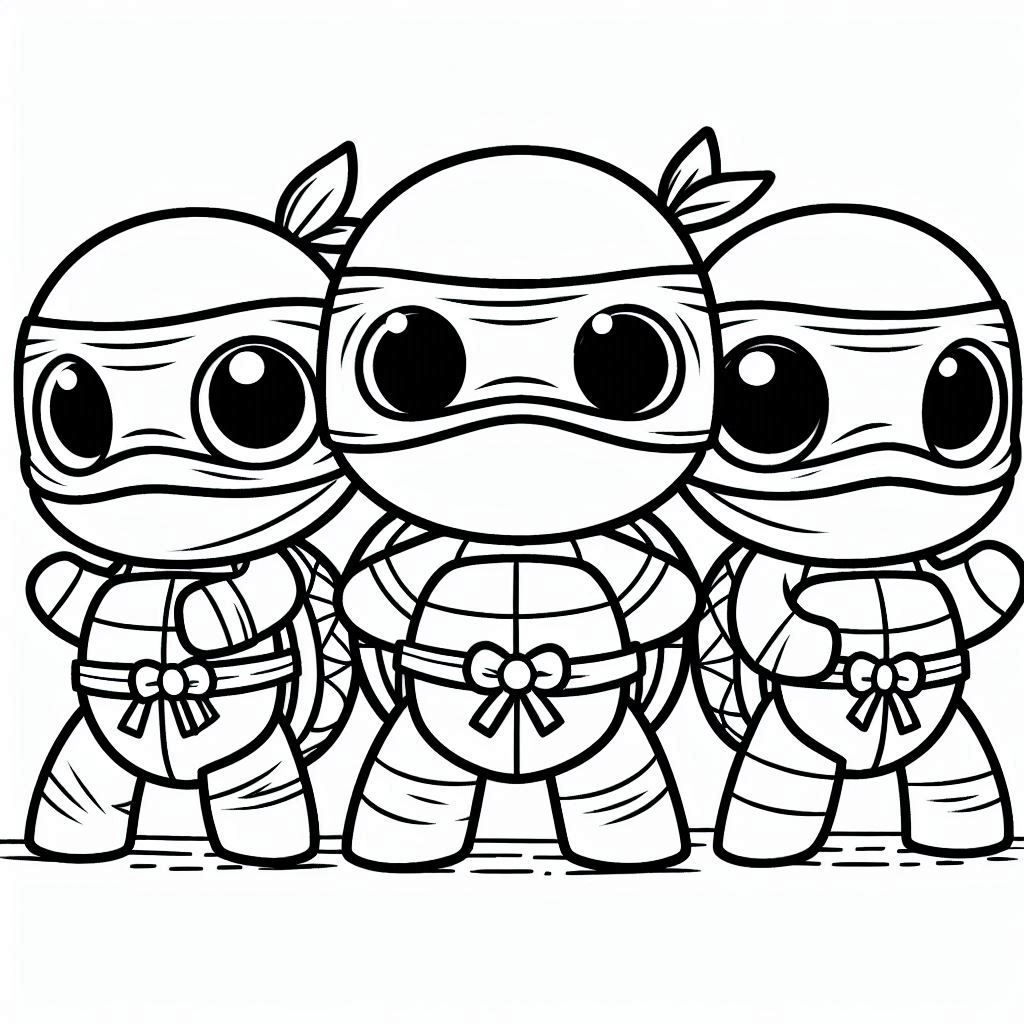 Desenho Tartarugas Ninjas Imprimir 2