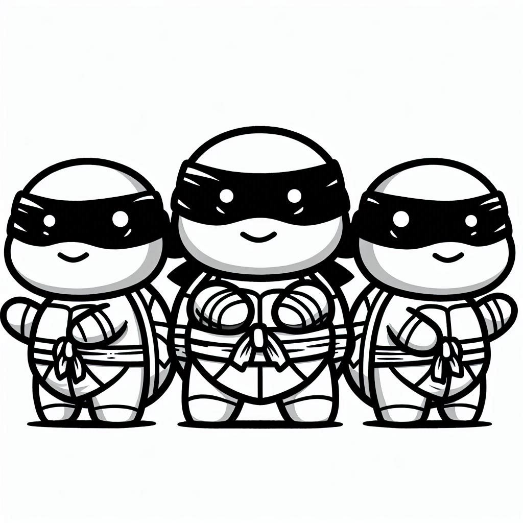 Desenho Tartarugas Ninjas Imprimir 3