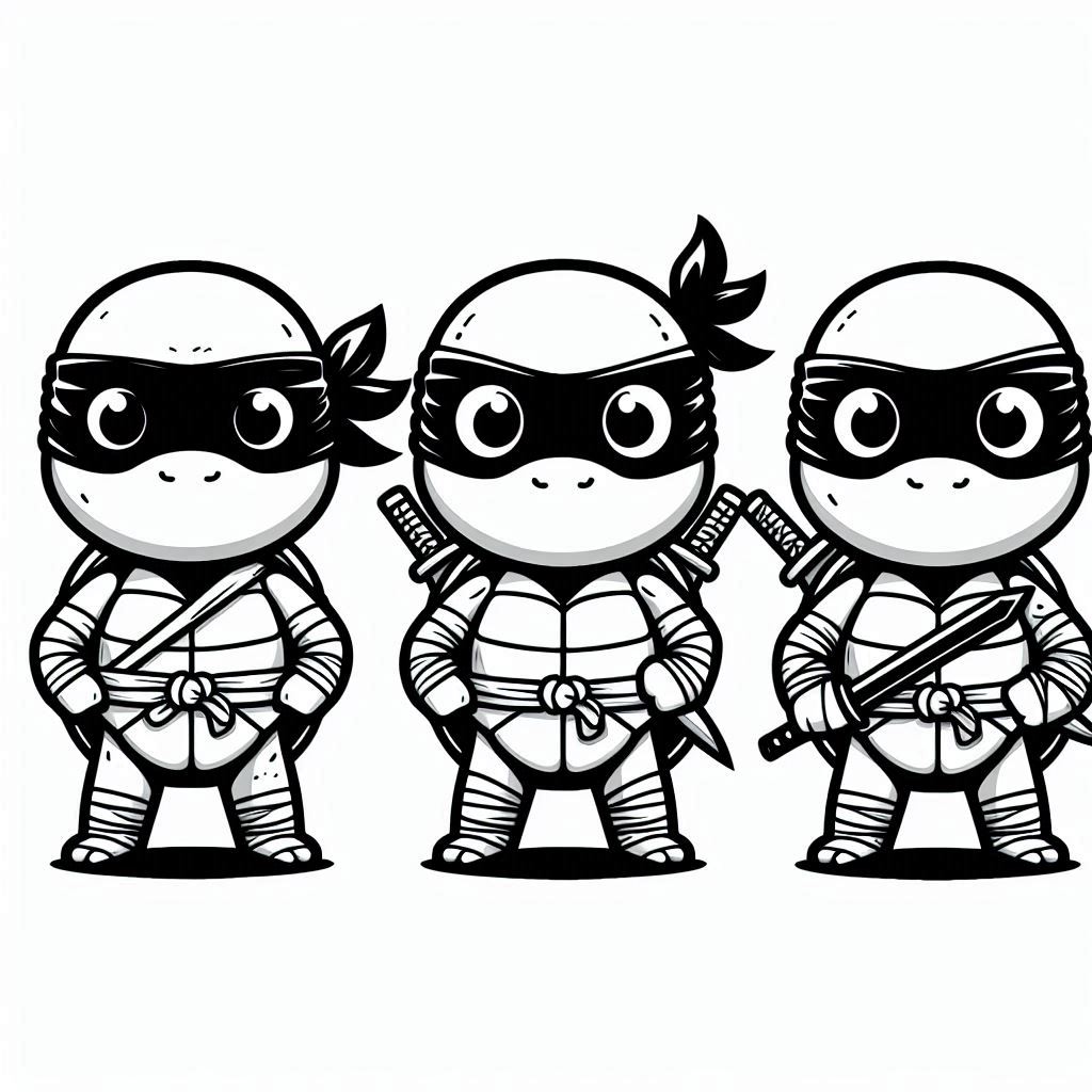 Desenho Tartarugas Ninjas Imprimir 5