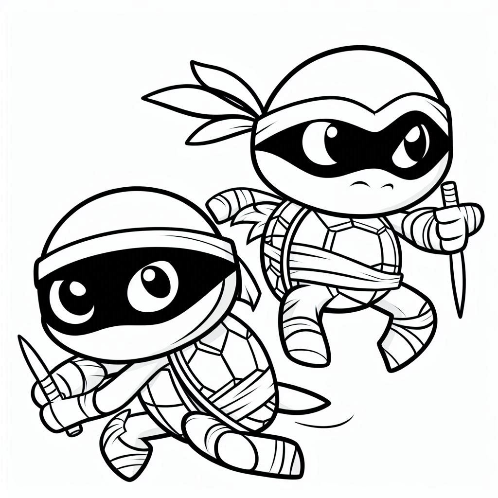 Desenho Tartarugas Ninjas Imprimir 8