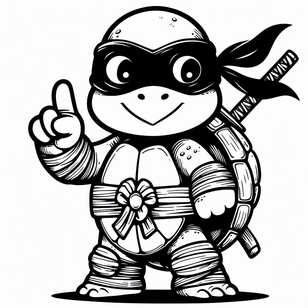Desenho Tartarugas Ninjas Imprimir 9